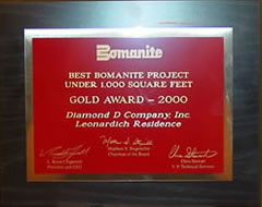 Best Bomanite Project under 1000 square feet.